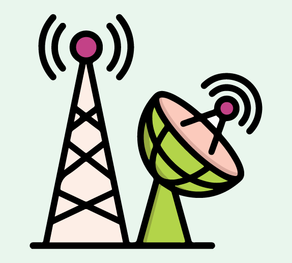 Illustration secteur Télécom & Médias