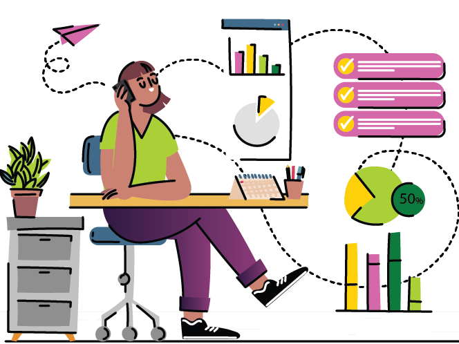 Illustration analyse de données et gestion de projet